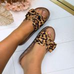 BOW SLIPPER 1147 LEOPARD