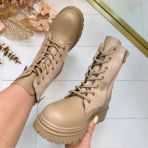 SUEDINE BEARY BOOT BM133 KHAKI *WEB ONLY*