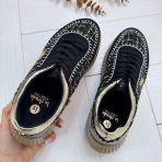 **DEFECT** LA STRADA SNEAKER 220586-220 BLACK MAAT 41