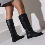 STEVE MADDEN NOVI LAARS 4728 BLACK LEATHER