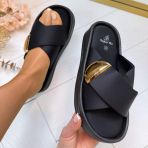 GOLDY SLIPPER AM-308 BLACK