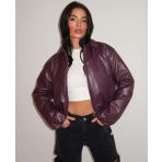 UNIQUE THE LABEL SEMMI BOMBER DEEP BERRY