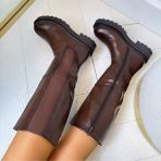 *SALE* ELLA LEATHER LOOK LAARS DES8039 BROWN/PU