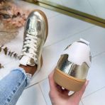 DWRS POONA CRACKLED SNEAKER B11456-51 CHAMP/OFFWHITE