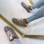 DWRS POONA LEOPARD B11456-54 SAND/LT.BLUE