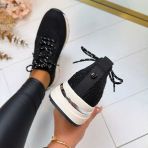 LA STRADA SNEAKER 2404316-4500 BLACK/SILVER