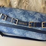 GUESS DOVIE FLAP SHOULDER BAG DG990919 DENIM LOGO