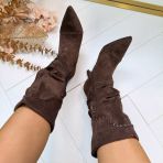 SUEDINE STIKSEL HAK LAARS DES8075 BROWN/SUE