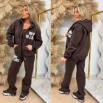 UNIQUE THE LABEL JOLEEN JOGGER PANTS CACAO