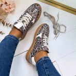 DWRS MIRABEL LEOPARD SNEAKER B11548-05 BEIGE/STEEL