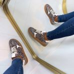 DWRS MIRABEL LEOPARD SNEAKER B11548-05 BEIGE/STEEL