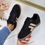 **LAATSTE MAAT 39** LA STRADA SNEAKER 2404032-4001 BLACK TEDDY