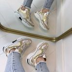**LAATSTE MAAT 37** DWRS PLUTO SNEAKER J5217-77 SAND/CHAMPAGNE