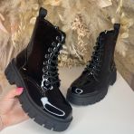 **SALE** SHINY VETERBOOT DES901*M*BLACK  *WEB ONLY*