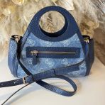 GUESS DOVIE SMALL GIRLFRIEND BAG DG990905 DENIM LOGO