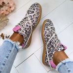 DWRS POONA STUDS LEOPARD SNEAKER B11928-02 SAND/PINK