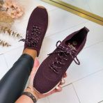 LA STRADA SNEAKER 2404316-4531 AUBERGINE/SILVER