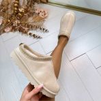 SUEDINE INSTAP PANTOFFEL S580 BEIGE