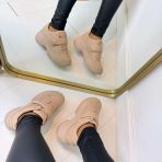 GUESS BIG LOGO SNEAKER FLFHNNELE12 BEIGE