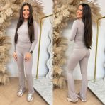 UNIQUE THE LABEL NENA **LONGSLEEVE** TOP MOCHA