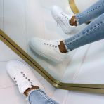 KANT STRIPE SNEAKER 9178 WHITE