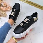 CHARMS SNEAKER YH-38 BLACK/GOLD *WEBONLY*