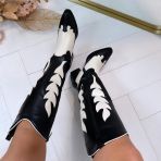 *SALE* CHLOE COWBOY LAARS T-295 BLACK