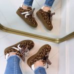 *SALE* CUTE BOW SNEAKER C-3033 LEOPARD *WEBONLY*