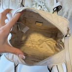 GUESS ATABEY BOX SATCHEL BAG QG989405 OFF WHITE
