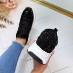 LA STRADA SNEAKER 2211242-2202 BLACK/BLACK MICRO+STONES