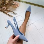 SUEDINE CLASSY HEEL LS-5476**A** BLUE