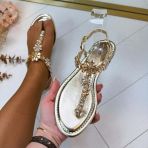 FLOWER DIAMOND SANDAAL 9801 GOLD