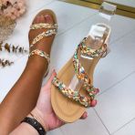 VLECHT SANDAAL AM319 BEIGE