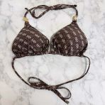 GUESS BEACH TRIANGLE BIKINI TOP E6GJ48KCBJ0 PMLZ BROWN