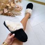 BESTSELLER COZY PANTOFFEL FC-906/902 BLACK/WHITE *WEB ONLY*