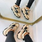 STEVE MADDEN PROGRESSIVE SNEAKER 0096 KHAKI/BLACK