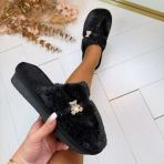 BEARLY PANTOFFEL XL-3715 BLACK