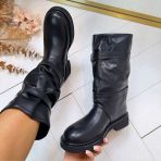 *SALE* DOUBLE STRAPE BOOT CLS-555 BLACK