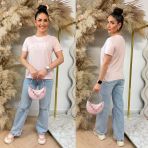 GUESS AGNESS TEE V6GI02K2963 A60W LIGHT PINK