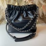 VALENTINO BAGS PACHA SMALL BUCKET BAG VBS8AF33 NERO