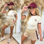 GUESS 4G JACQUARD SHORT V6GD02K2959 FMC3 TAUPE