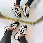 STEVE MADDEN POSSESSION SNEAKER 4652 ICE WHT BLK
