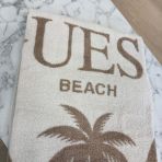 GUESS BEACH JACQ PALM LARGE TOWEL E5GZ14SG00P G012 BEIGE