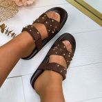 GOLDY SUEDINE SLIPPER MO3613 BROWN