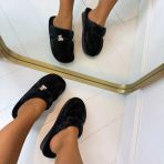 BEARLY PANTOFFEL XL-3715 BLACK