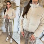 GUESS COUTURE PUFFER JACKET V4BL03K0232 A90F BEIGE