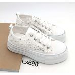 FLOWER LACE SNEAKER LS698 WHITE