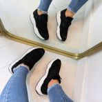 LA STRADA SNEAKER 2211242-2202 BLACK/BLACK MICRO+STONES