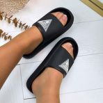 GUESS RUBBER SLIPPERS E6GZ19WG5X0 BLACK
