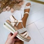 PRETTY PLATEAU SANDAAL JU088 BEIGE